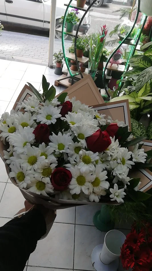 Papatya ve Kırmız Gül Buketi